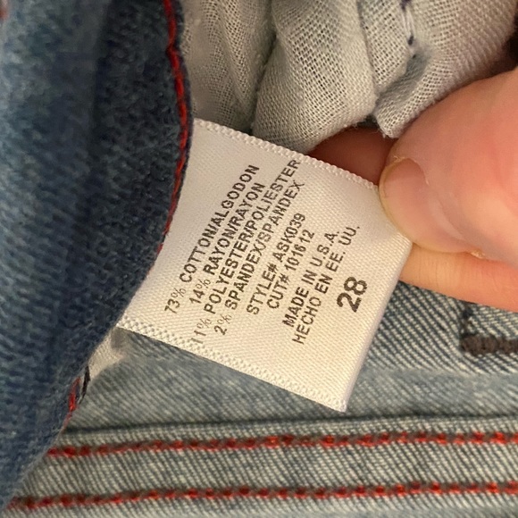 Angry Rabbit Jeans (lighter wash) Size 28 - Picture 3 of 5